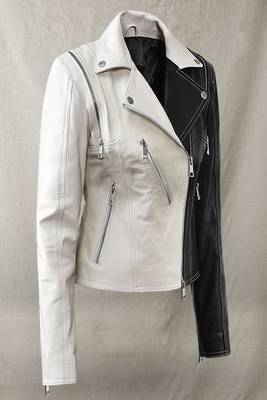 women's black and white lambskin leather biker jacket classic moto exclusive 2