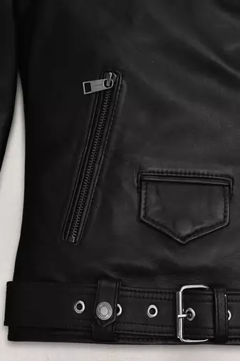 women's black lambskin leather jacket classic zip up style modern
