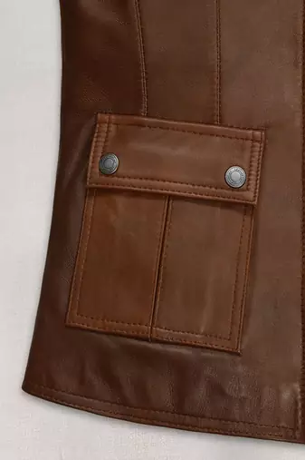 women's brown lambskin leather jacket classic zip up style modern