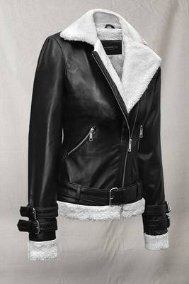 women's white lambskin leather jacket classic zip up style modern 2