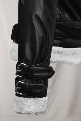 women's white lambskin leather jacket classic zip up style modern 4