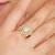 white brass ring with pearl halo floral work
