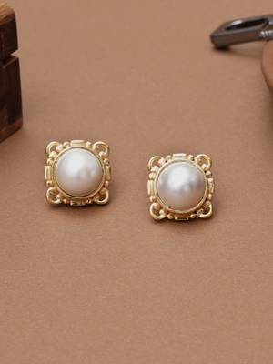 white brass studs with pearl frame design 1