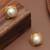 white brass studs with pearl frame design