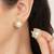 white brass studs with pearl frame design