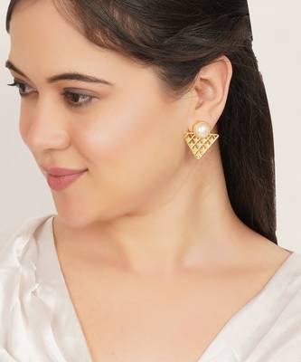 white brass studs with pearl geometric work 2