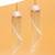 pink alloy jhumkas with meenakari chain bead work design