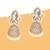 white alloy jhumki with kundan pearl floral work