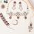 purple alloy necklace set with kundan bridal work