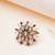 blush alloy ring with kundan floral design