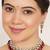 red alloy necklace set with kundan ruby drop