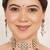 purple alloy necklace set with kundan work