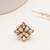 gold alloy ring with kundan pearl floral work