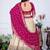Rani Pink Color acquard With Jari Lining With Print Work Silk Lhenga Choli Set