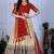 Red Color acquard With Jari Lining With Print Work Silk Lhenga Choli Set