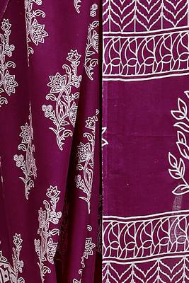 Women red pure cotton printed bandhej ehtnic saree aay-58 4