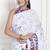 Women white pure cotton printed bandhej ehtnic saree aay-63