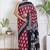 Women red pure cotton printed bandhej ehtnic saree aay-76
