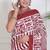 Women red pure cotton printed bandhej ehtnic saree aay-77