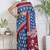 Women blue pure cotton printed bandhej ehtnic saree aay-78