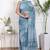 Women blue pure cotton printed bandhej ehtnic saree aay-89