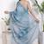 Women blue pure cotton printed bandhej ehtnic saree aay-89
