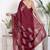 Women red pure cotton printed bandhej ehtnic saree aay-96