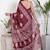 Women red pure cotton printed bandhej ehtnic saree aay-97