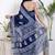 Women blue pure cotton printed bandhej ehtnic saree aay-99