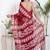 Women red pure cotton printed bandhej ehtnic saree aay-101
