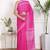 Women pink pure cotton printed bandhej ehtnic saree aay-104