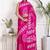 Women pink pure cotton printed bandhej ehtnic saree aay-106