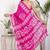 Women pink pure cotton printed bandhej ehtnic saree aay-106