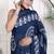 Women blue pure cotton printed bandhej ehtnic saree aay-109