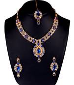 Designer Kundan Necklace Set With Earrings