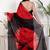 Women red pure cotton printed bandhej ehtnic saree aay-125