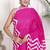 Women pink pure cotton printed bandhej ehtnic saree aay-129