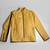 Men's yellow leather jacket motorcycle jacket pure lambskin  biker jacket