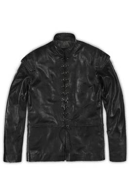 men's black lambskin leather jacket classic zip up style modern signature 2