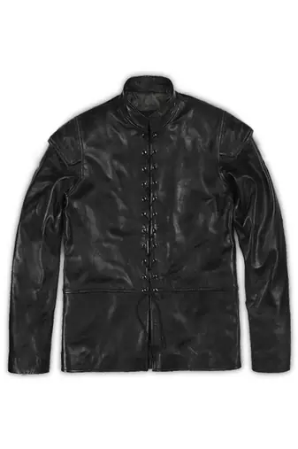 men's black lambskin leather jacket classic zip up style modern signature