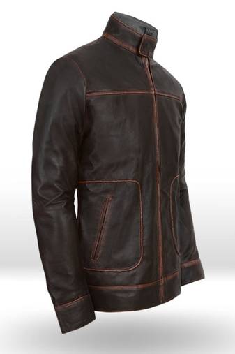 men's brown lambskin cafe racer jacket vintage inspired look