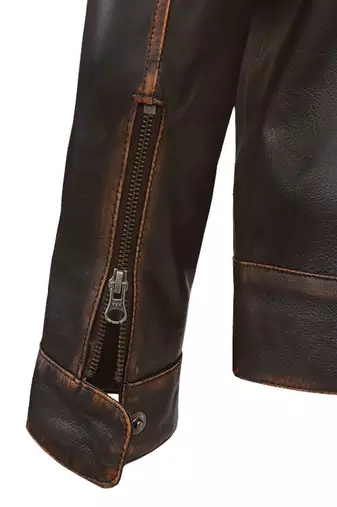 men's brown lambskin cafe racer jacket vintage inspired look