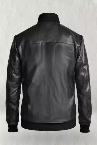 men's genuine lambskin leather bomber jacket ribbed cuffs and waist exclusive