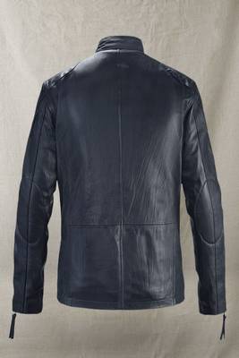 men's black lambskin leather biker jacket classic moto zip style modern featured 2