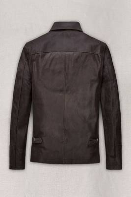 men's brown lambskin leather biker jacket classic moto zip style premium refined 2