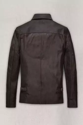 men's brown lambskin leather biker jacket classic moto zip style premium refined