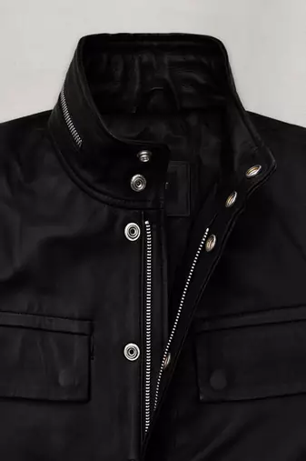 men's black lambskin leather biker jacket classic moto zip style stylish premium