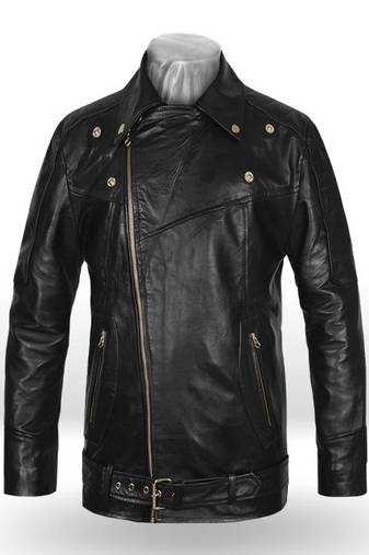 men's black lambskin leather biker jacket classic moto zip style stylish exclusive