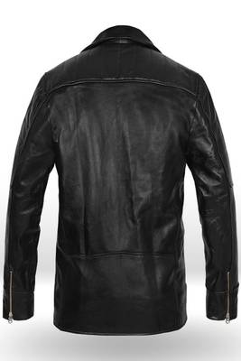 men's black lambskin leather biker jacket classic moto zip style stylish exclusive 2