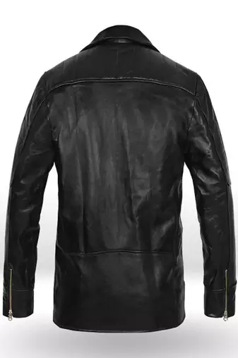 men's black lambskin leather biker jacket classic moto zip style stylish exclusive